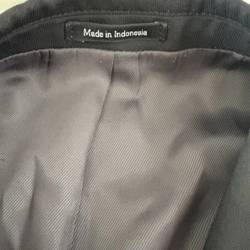 Egara men's 44R slim fit blazer black  sport coat‎ wool suiting 2-button